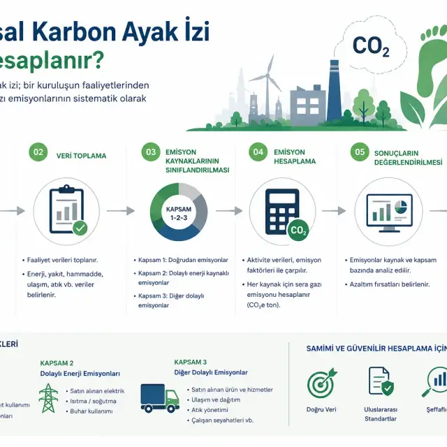 Visual for carbon footprint calculation steps